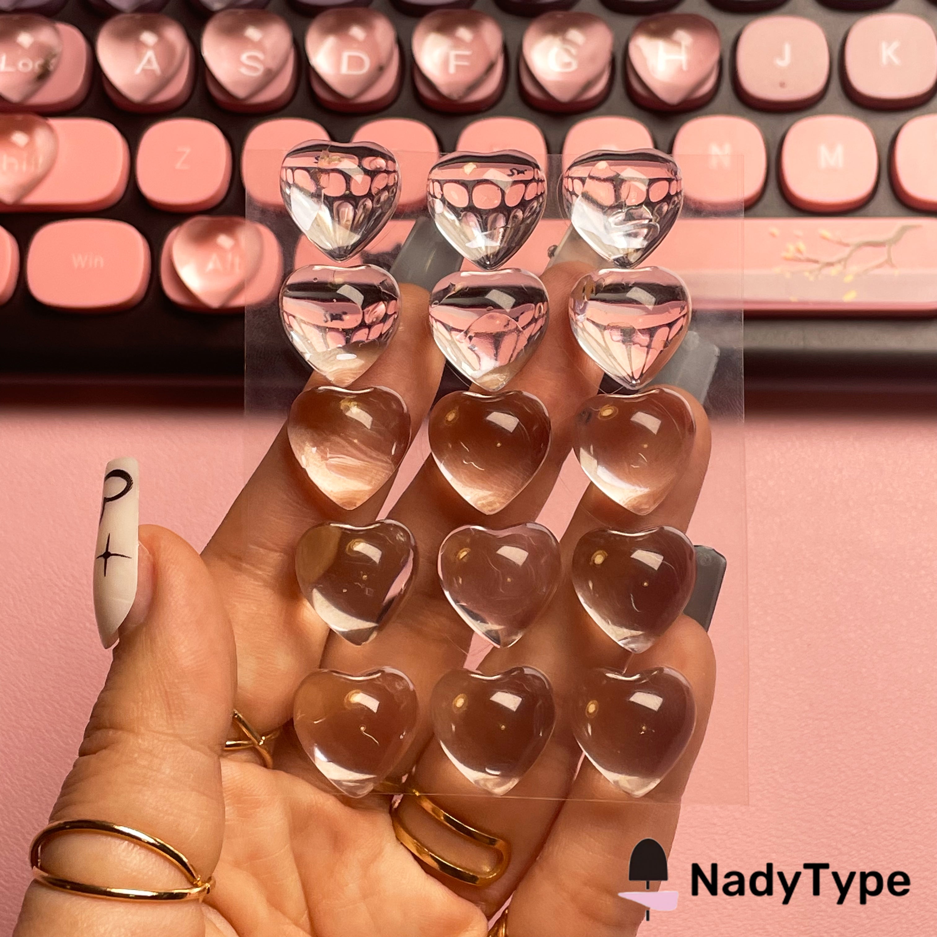 NadyType "Bubble" Heightening Sticker|Compatible With All Desktop Keyboards