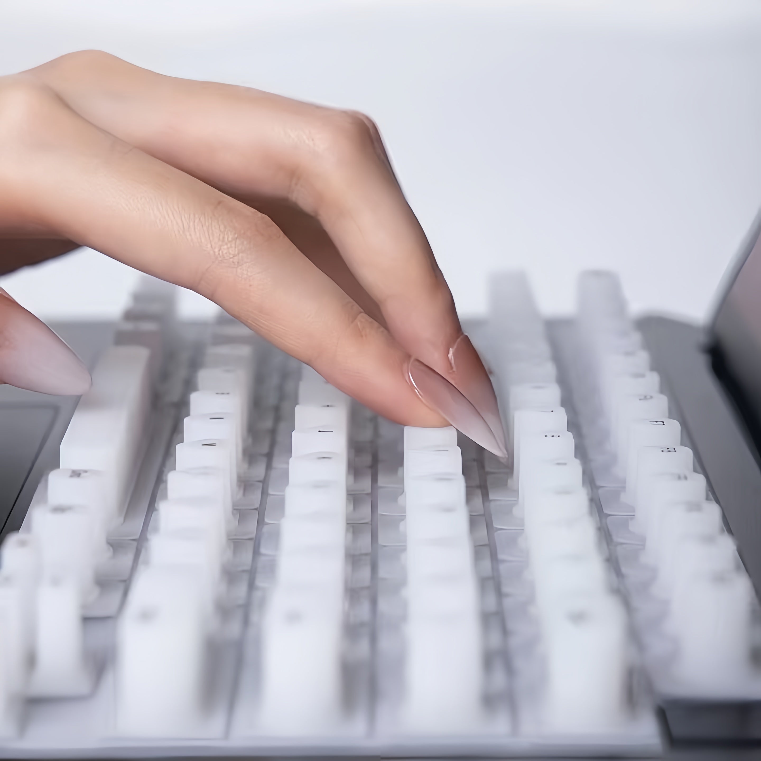 NadyType Keyboard Cover for Long Nails Typing Gaming Compatible With MAC BOOK PRO/AIR,HP,Thinkpad